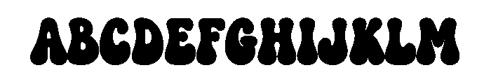 Bunny Stitch Solid Font UPPERCASE