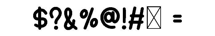 Bunny Stories Font OTHER CHARS