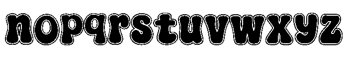 BunnyGroovyMidnight Font LOWERCASE