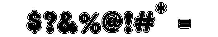 BunnyGroovyPop Font OTHER CHARS