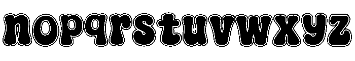 BunnyGroovyRetro Font LOWERCASE