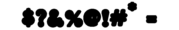 BunnyGroovySolid Font OTHER CHARS