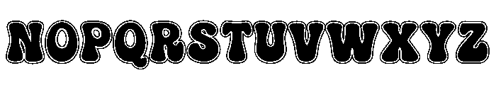BunnyGroovySunset Font UPPERCASE