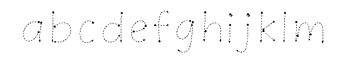 BunnyTracingDashed1 FONT