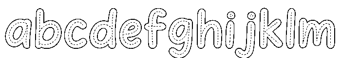 BunnyTracingDashed3 FONT