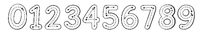 BunnyTracingGuided Font OTHER CHARS