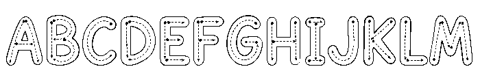 BunnyTracingGuided Font UPPERCASE