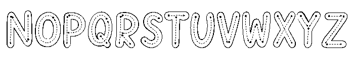 BunnyTracingGuided Font UPPERCASE