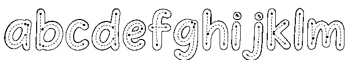 BunnyTracingGuided FONT