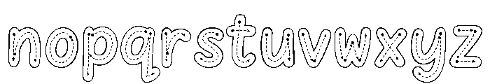 BunnyTracingGuided Font LOWERCASE