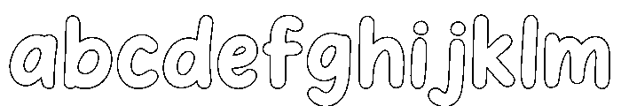 BunnyTracingOutline FONT