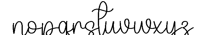 Bunnyday Font LOWERCASE