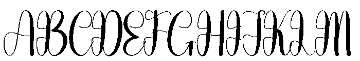 Bunnylove Font UPPERCASE