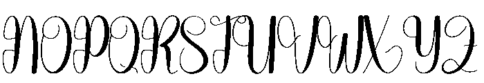 Bunnylove Font UPPERCASE
