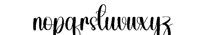 Bunnylove Font LOWERCASE