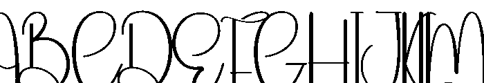 Bunnythink Font UPPERCASE