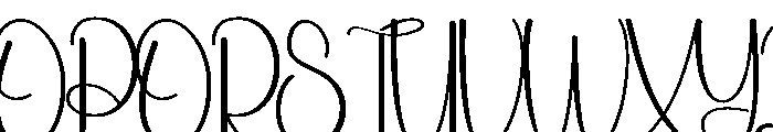 Bunnythink Font UPPERCASE