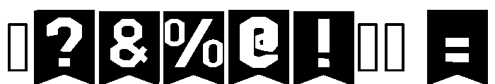 Bunting Flag Regular Font OTHER CHARS