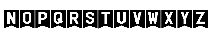 Bunting Flag Regular Font LOWERCASE