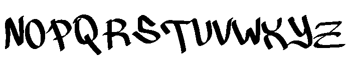 Bunzo Font UPPERCASE