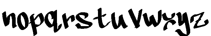 Bunzo Font LOWERCASE