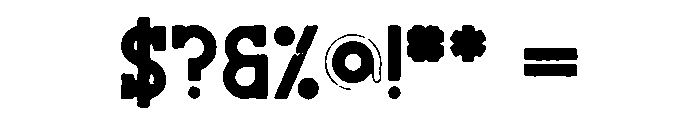 Burble VP Regular Font OTHER CHARS