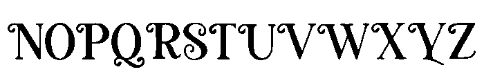 Burdekin_Plum Font UPPERCASE
