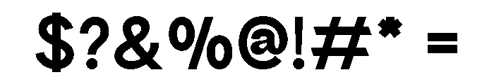 Burgendo Regular Font OTHER CHARS