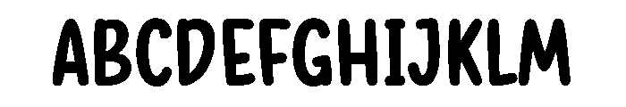 Burger Chokies Font UPPERCASE