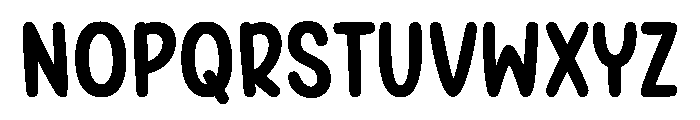 Burger Chokies Font UPPERCASE