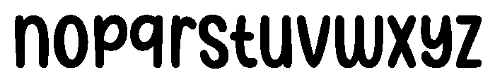 Burger Chokies Font LOWERCASE