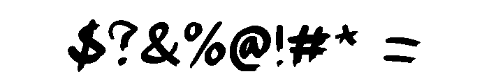 Burha Regular Font OTHER CHARS
