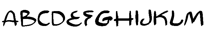 Burha Regular Font UPPERCASE