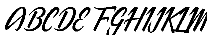 Burieds Authentic Regular Font UPPERCASE