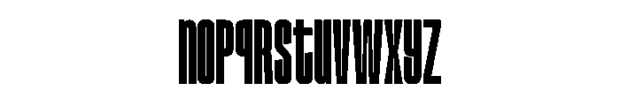 Burnian Regular Font LOWERCASE