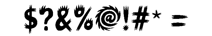 Burning Flame Font OTHER CHARS