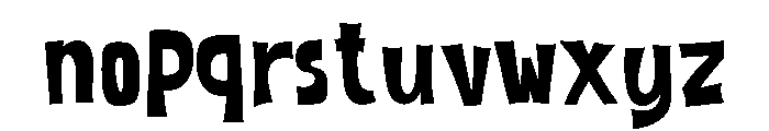 Burnout Paradise Regular Font LOWERCASE