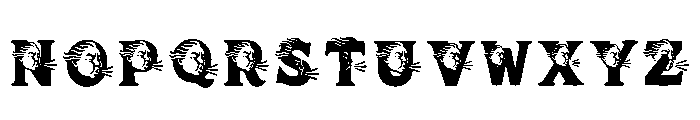 Burst Regular Font UPPERCASE