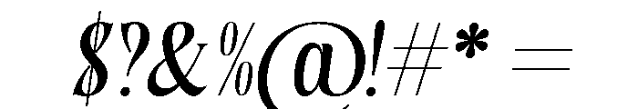 Burstlock Italic Font OTHER CHARS