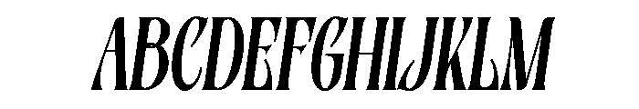 Burstlock Italic Font UPPERCASE