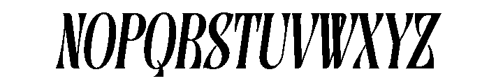 Burstlock Italic Font UPPERCASE