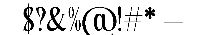 Burstlock Regular Font OTHER CHARS