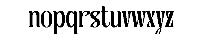 Burstlock Regular Font LOWERCASE