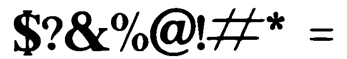 Bush_Tomato Font OTHER CHARS