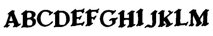 Bushcraft_Stencil Font UPPERCASE