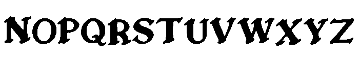 Bushcraft_Stencil Font UPPERCASE
