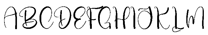 Business Friends Font UPPERCASE