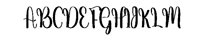 Business Handmade Font UPPERCASE