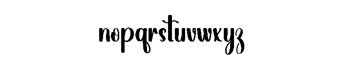 Business Handmade Font LOWERCASE
