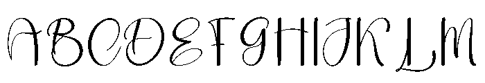 Buterfly Painting Font UPPERCASE